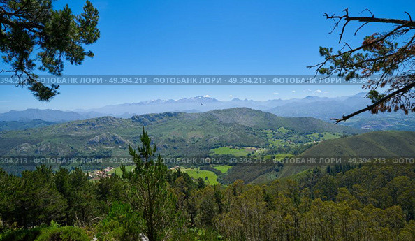 Mirador del Fitu viewpoint Fito in Asturias of Spain. Стоковое фото, агентство Ingram Publishing / Фотобанк Лори