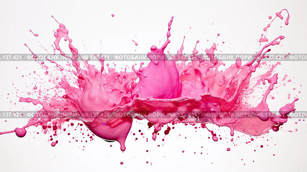 mist pink splatter ai generated. Стоковое AI-изображение, AI-художник Vectorwin / Фотобанк Лори
