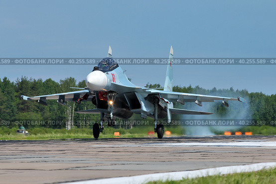 Многоцелевой истребитель Су-30СМ ВКС России (2020 год). Редакционное фото, фотограф Александр Тарасенков / Фотобанк Лори