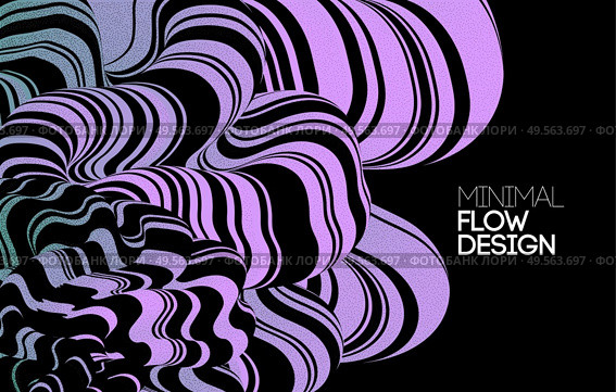Modern color abstract design background, Colorful Flow motion style. Distort stripe. 3D purple fluid. Vector Modern abstract design background Flow motion. Стоковая иллюстрация, агентство Ingram Publishing / Фотобанк Лори