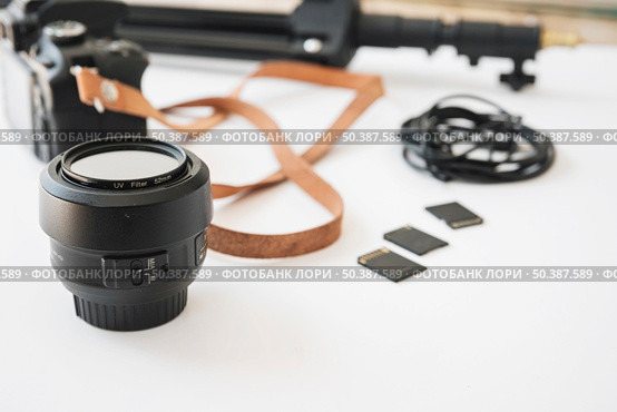 modern dslr camera memory cards camera lens extension rings memory card. Стоковое фото, агентство Ingram Publishing / Фотобанк Лори