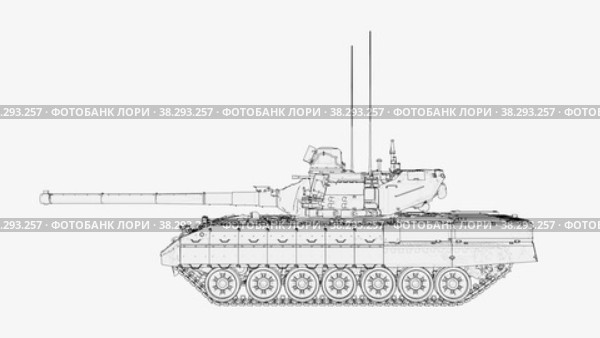 Modern Military Tank. Стоковое видео, видеограф Кирилл Черезов / Фотобанк Лори