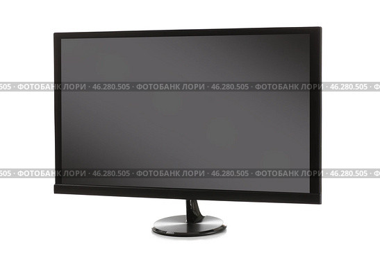 Modern TV set on white background. Стоковое фото, фотограф Pixel_shot / Фотобанк Лори