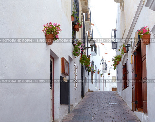 Mojacar Almeria white Mediterranean village in Spain. Стоковое фото, агентство Ingram Publishing / Фотобанк Лори