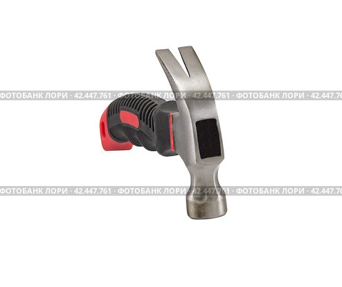 Молоток на белом фоне. Hammer on a white background. Стоковое фото, фотограф Татьяна Д / Фотобанк Лори