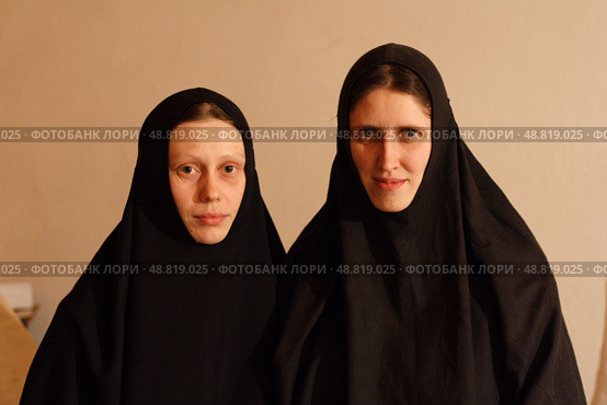 Монахини Шамординской обители (2006 год). Редакционное фото, фотограф Дмитрий Неумоин / Фотобанк Лори