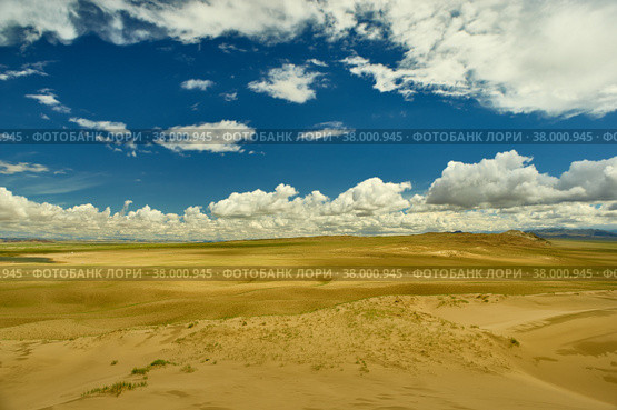 Mongolia. Sands Mongol Els, sandy dune desert, (2019 год). Стоковое фото, фотограф Александр Fanfo / Фотобанк Лори
