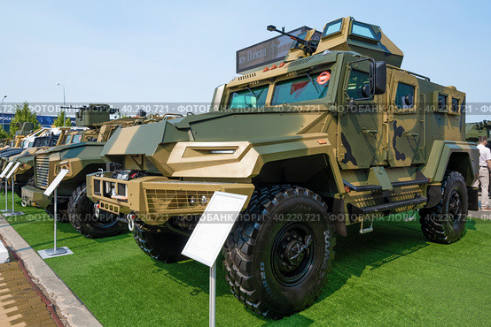MOSCOW REGION, RUSSIA - AUGUST 18, 2022: Armored multipurpose vehicle AMN-590951 close-up. Exhibit of the international military forum "Army-2022". Patriot Park. Редакционное фото, фотограф Виктор Карасев / Фотобанк Лори