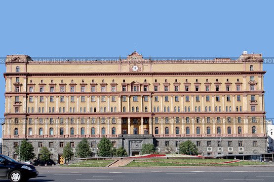 Москва. Лубянская площадь. Здание органов госбезопасности России (2012 год). Стоковое фото, фотограф Илюхина Наталья / Фотобанк Лори
