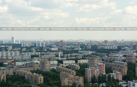 Москва с высоты (2008 год). Стоковое фото, фотограф Дмитрий Тарасов / Фотобанк Лори