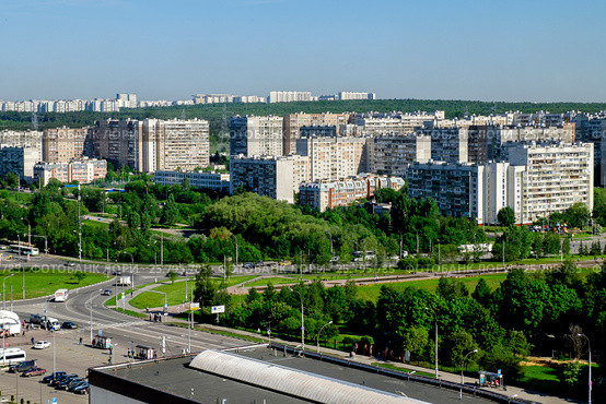 Москва, современная жилая застройка в районе Северное Бутово (2016 год). Стоковое фото, фотограф glokaya_kuzdra / Фотобанк Лори