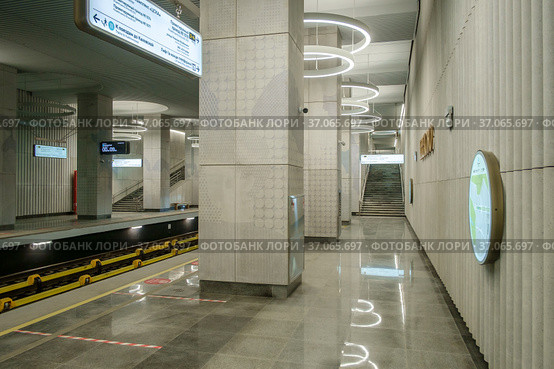 Москва, станция метро "Терехово" (2021 год). Редакционное фото, фотограф glokaya_kuzdra / Фотобанк Лори
