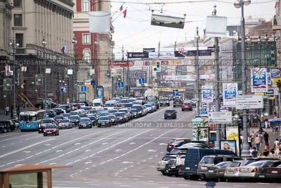 Москва. Тверская улица (2009 год). Редакционное фото, фотограф Илюхина Наталья / Фотобанк Лори