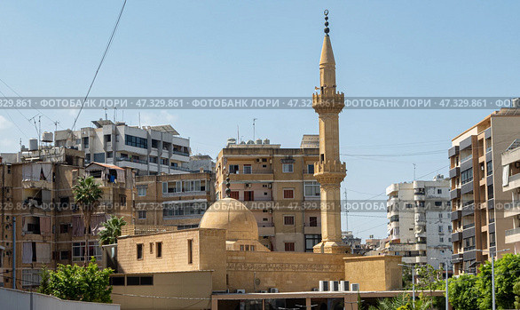 Mosque in Sayda. Sidon. Lebanon (2021 год). Редакционное фото, фотограф Ignacio Martinez / Фотобанк Лори