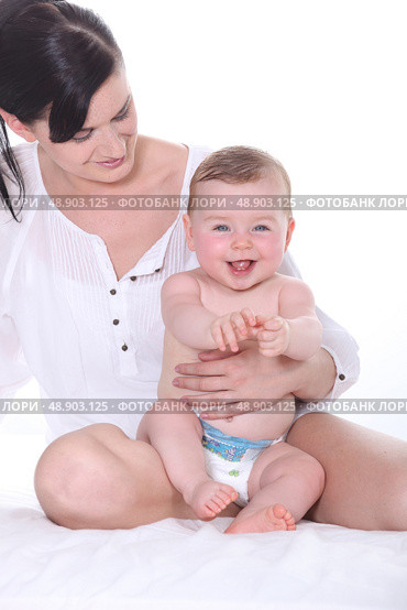 Mother and baby. Стоковое фото, агентство Ingram Publishing / Фотобанк Лори