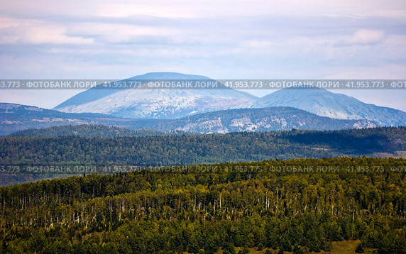 Mount Yamantau, the highest peak of the South Urals Bashkortostan Russia. Стоковое фото, фотограф Акиньшин Владимир / Фотобанк Лори