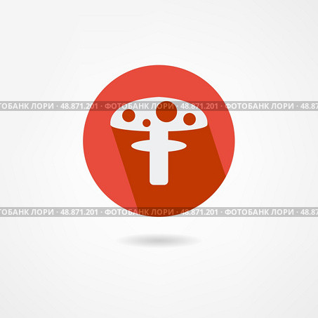 mushroom icon. Стоковая иллюстрация, агентство Ingram Publishing / Фотобанк Лори