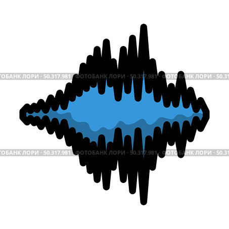 Music Equalizer Icon. Editable Bold Outline With Color Fill Design. Vector Illustration. Стоковая иллюстрация, агентство Ingram Publishing / Фотобанк Лори