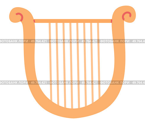 Musical instruments vector illustration. Orchestral equipment blends seamlessly, creating harmonious musical landscape Instruments come alive, shaping rhythmic and melodic masterpiece. Yellow harp. Musical instruments. World Music Day celebrates diversity tunes from around globe. Yellow harp. Стоковая иллюстрация, агентство Ingram Publishing / Фотобанк Лори