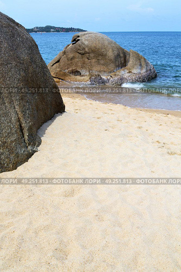 myanmar asia  kho samui bay isle froth foam   in thailand and south china sea . Стоковое фото, агентство Ingram Publishing / Фотобанк Лори