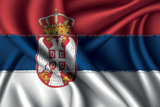 National flag of silk. Template for your design. Стоковая иллюстрация, иллюстратор Максим Гребешков / Фотобанк Лори