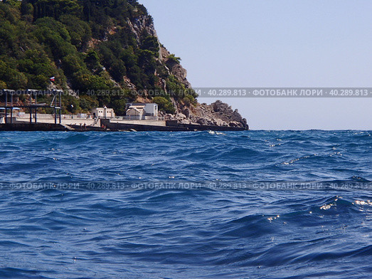 Небольшие волнение на море. Крымский пейзаж. (2019 год). Стоковое фото, фотограф Сергей Елизарьев / Фотобанк Лори