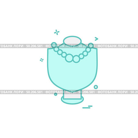 Necklace icon design vector. Стоковая иллюстрация, агентство Ingram Publishing / Фотобанк Лори