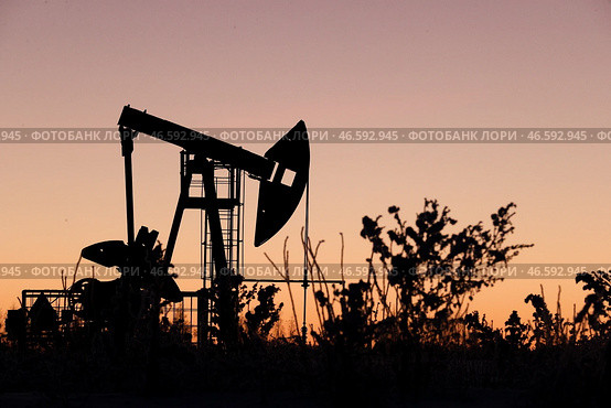 Нефтяной станок-качалка. Стоковое фото, фотограф Егор Алеев / ТАСС / Фотобанк Лори