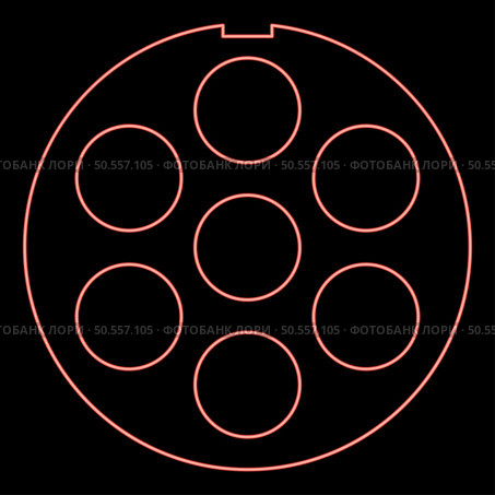Neon grate for meat grinder plate mincer device for growing shallow of meat lattice sieve red color vector illustration image flat style light. Neon grate for meat grinder plate mincer device for growing shallow of meat lattice sieve red color vector illustration image flat style. Стоковая иллюстрация, агентство Ingram Publishing / Фотобанк Лори