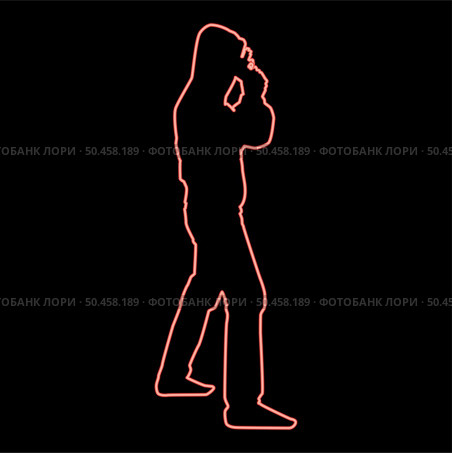 Neon man in the hood with gun concept danger short arm near head icon black color vector illustration flat style simple imagein circle round red color vector illustration image flat style light. Neon man in the hood with gun concept danger short arm near head icon black color illustration in circle round red color vector illustration image flat style. Стоковая иллюстрация, агентство Ingram Publishing / Фотобанк Лори