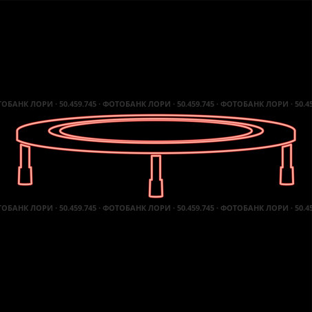 Neon trampoline jumping for bounce red color vector illustration image flat style light. Neon trampoline jumping for bounce red color vector illustration image flat style. Стоковая иллюстрация, агентство Ingram Publishing / Фотобанк Лори