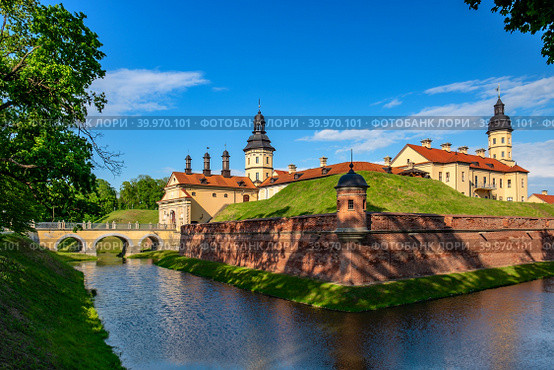 Nesvizh Castle is a castle of the Radziwill family (2022 год). Редакционное фото, фотограф Татьяна  Бральнина / Фотобанк Лори