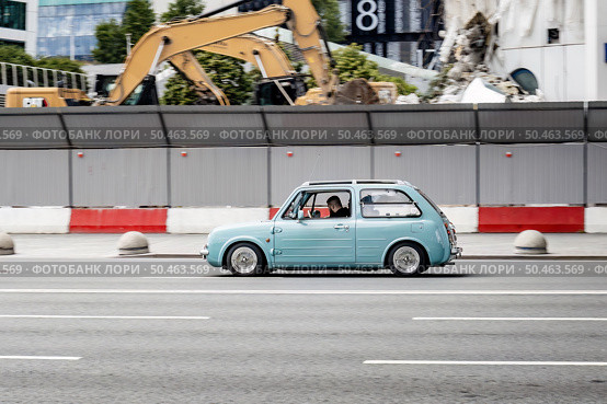 Nissan Pao is a retro-styled three-door hatchback. Редакционное фото, фотограф Константин Григорьев / Фотобанк Лори
