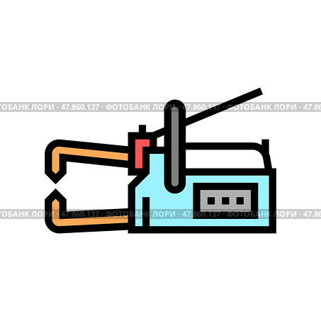 non-consumable electrode welding color icon vector illustration. Стоковая иллюстрация, иллюстратор Vectorwin / Фотобанк Лори
