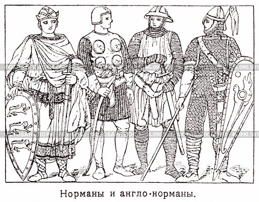 Норманны и англо-норманны. Стоковая иллюстрация, иллюстратор Макаров Алексей / Фотобанк Лори