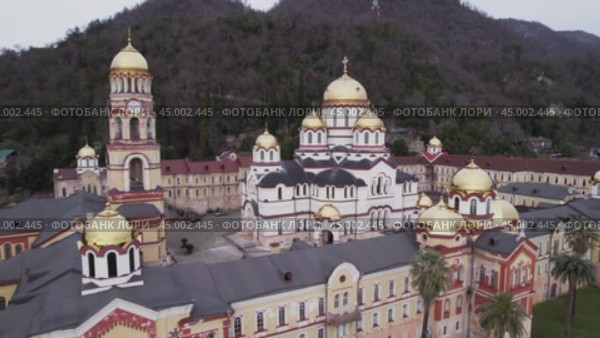 Ново-Афонский монастырь, Абхазия. Стоковое видео, видеограф Максим Бойков / Фотобанк Лори