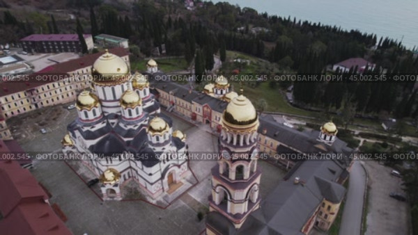 Ново-Афонский монастырь, Абхазия. Стоковое видео, видеограф Максим Бойков / Фотобанк Лори