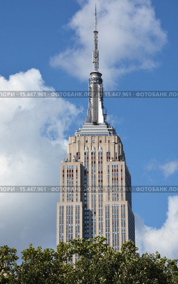 Нью-Йорк. Эмпайр Стейт Билдинг, США (2013 год). Стоковое фото, фотограф Алексей Кокоулин / Фотобанк Лори