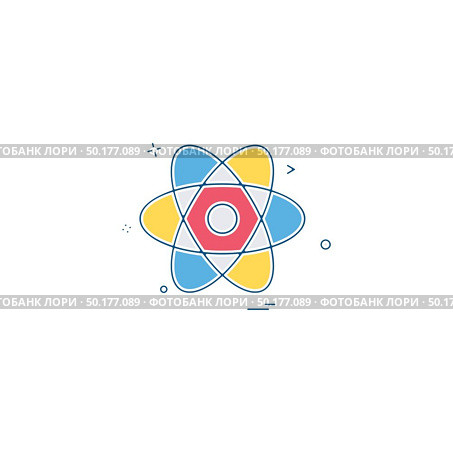 Nuclear icon design vector . Стоковая иллюстрация, агентство Ingram Publishing / Фотобанк Лори
