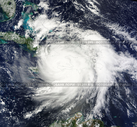 October 4, 2016 - Hurricane Matthew makes landfall on southwestern Haiti. Stocktrek Images, Inc./TASS. Стоковое фото, агентство ТАСС / Фотобанк Лори