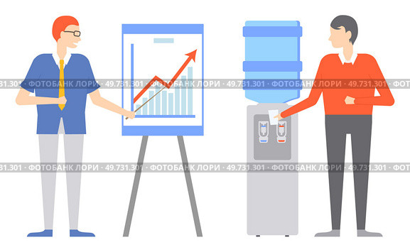 Office people worker. Vector illustration. The companys growth depends on collective efforts its employees The office community fosters sense belonging and camaraderie among its workers The office. Office people worker. Managers in office provide guidance and direction to their team members. Стоковая иллюстрация, агентство Ingram Publishing / Фотобанк Лори