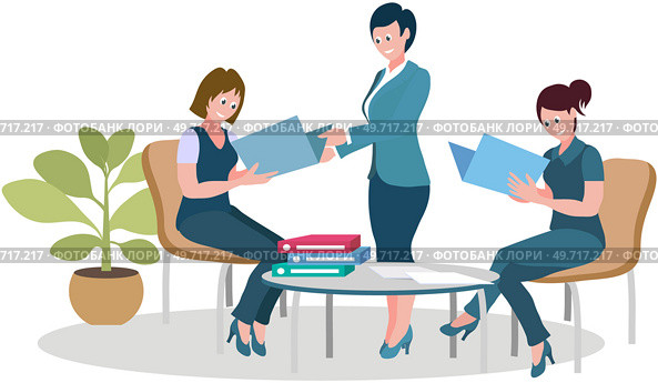 Office workers. Vector illustration. A business person embraces opportunities for growth and development The office workplace values diversity and inclusion Teamwork cultivates supportive. Office workers. A business person demonstrates leadership and strategic thinking The office workplace values creativity. Стоковая иллюстрация, агентство Ingram Publishing / Фотобанк Лори
