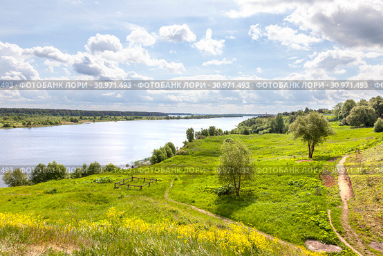 Окрестности села Городня. Река Волга. Стоковое фото, фотограф Parmenov Pavel / Фотобанк Лори