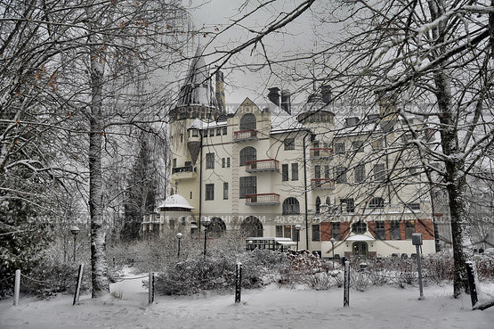 Old hotel Valtionhotelli (2014 год). Редакционное фото, фотограф Анна Кривицкая / Фотобанк Лори