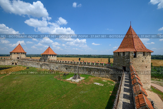 Old Turkish fortress Bender in Tighina, Transnistria, Moldova. Стоковое фото, фотограф Сергей Старуш / Фотобанк Лори