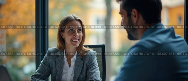 Online and modern technologies for simplifying the human resources system.Human resource manager checks the CV online to choose the perfect employee for his business. HR(human reso. Стоковое AI-изображение, AI-художник Sergey Grishin / Фотобанк Лори