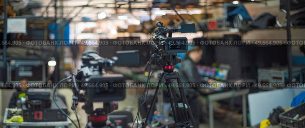 online broadcast of the event.TV studio. Стоковое фото, агентство Ingram Publishing / Фотобанк Лори