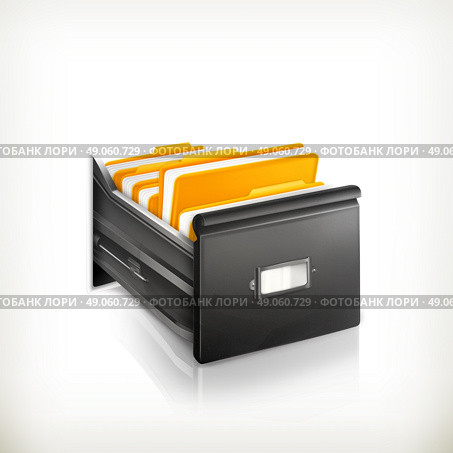 Open Card Catalog. Стоковая иллюстрация, агентство Ingram Publishing / Фотобанк Лори