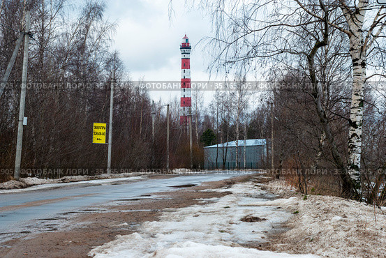 Осиновецкий маяк на Ладожском озере. Ленинградская область (2008 год). Стоковое фото, фотограф Александр Щепин / Фотобанк Лори
