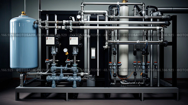 osmosis water treatment equipment ai generated. Стоковое AI-изображение, AI-художник Vectorwin / Фотобанк Лори